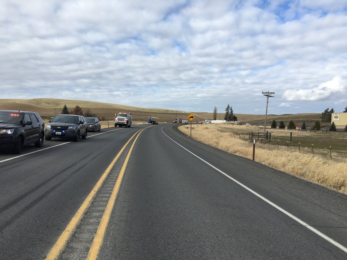 One dead, one seriously injured in Hwy 195 crash near Pullman